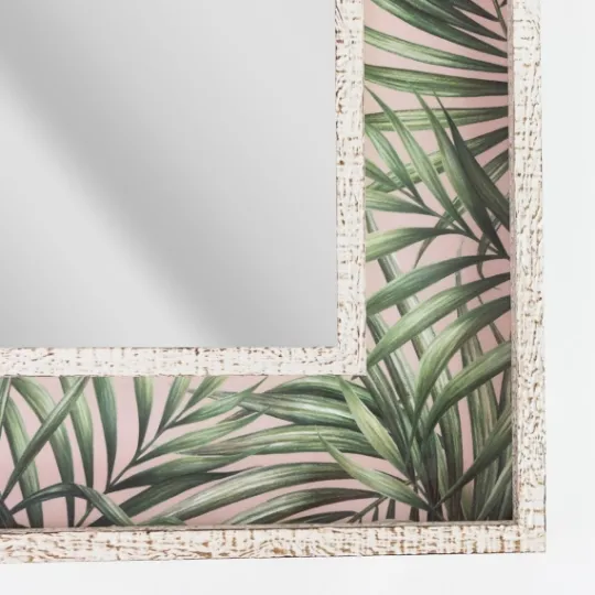 Kirkland's Home Tropical Leaf Print Mirror- Decorative Mirrors