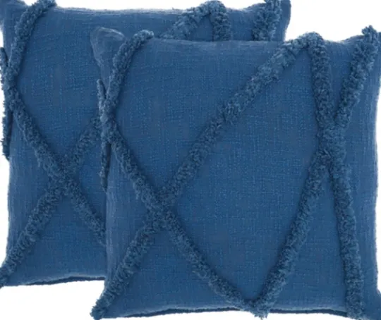 Kirkland's Home Tufted Abstract Diamond Pillows, Set Of 2- Pillows