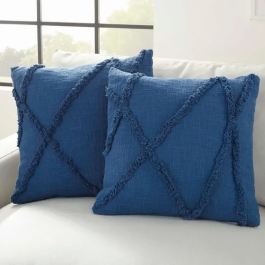 Kirkland's Home Tufted Abstract Diamond Pillows, Set Of 2- Pillows