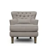 Kirkland's Home Tufted Armchair With Lumbar Pillow- Accent Chairs
