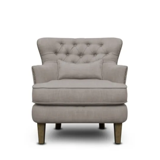 Kirkland's Home Tufted Armchair With Lumbar Pillow- Accent Chairs