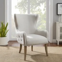 Kirkland's Home Tufted Back Accent Chair- Accent Chairs