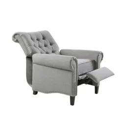 Kirkland's Home Tufted Back Nailhead Trim Recliner Armchair- Accent Chairs