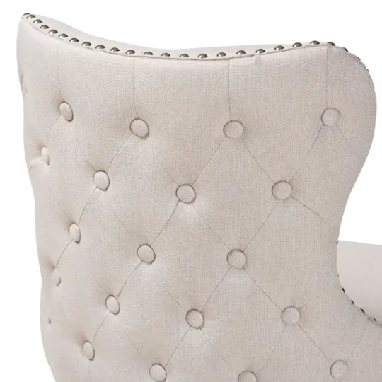 Kirkland's Home Tufted Back Swivel Counter Stools, Set Of 2- Bar Stools & Counter Height Stools