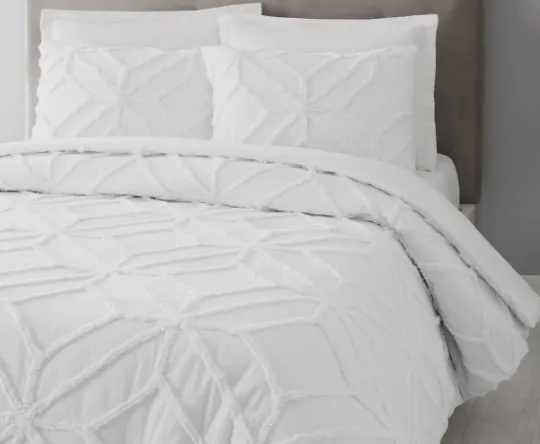 Kirkland's Home Tufted Chenille 3-Pc. King Duvet Set- Duvets