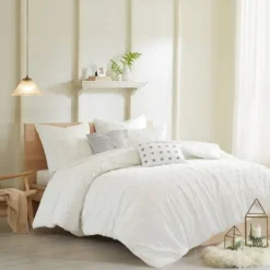 Kirkland's Home Tufted Cotton 7-Pc. Full/Queen Duvet Set- Duvets