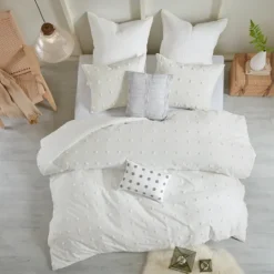 Kirkland's Home Tufted Cotton 7-Pc. Full/Queen Duvet Set- Duvets