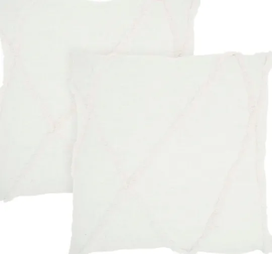 Kirkland's Home Tufted Diamond 2-Pc. Pillows, 24 In.- Pillows