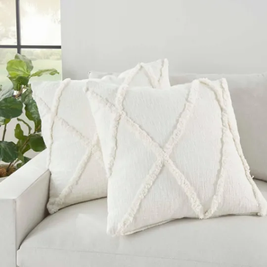 Kirkland's Home Tufted Diamond 2-Pc. Pillows, 24 In.- Pillows