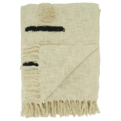 Kirkland's Home Tufted Dots And Dashes Throw- Blankets & Throws