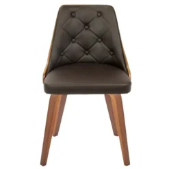Kirkland's Home Tufted Faux Leather Dining Chairs, Set Of 2- Dining Chairs