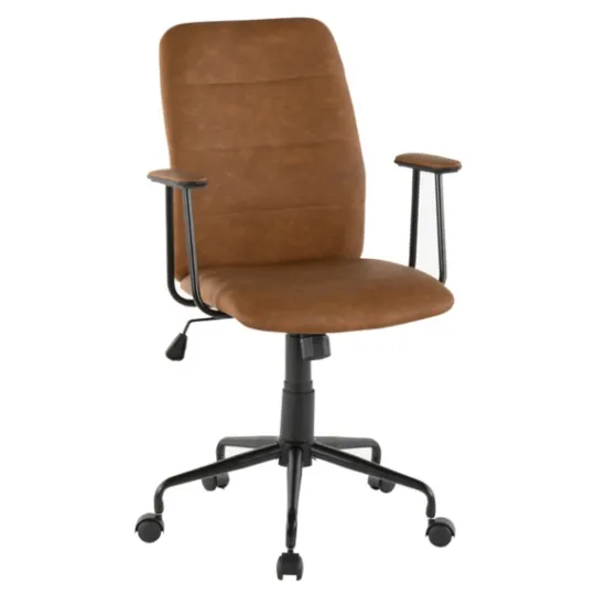 Kirkland's Home Tufted Faux Leather Office Chair- Office Furniture