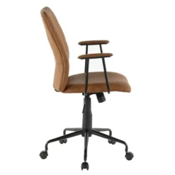Kirkland's Home Tufted Faux Leather Office Chair- Office Furniture