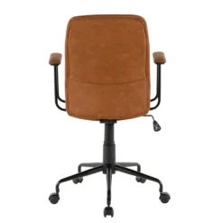 Kirkland's Home Tufted Faux Leather Office Chair- Office Furniture