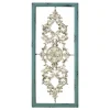 Kirkland's Home Turquoise And White Scroll Wall Plaque- Wall Plaques