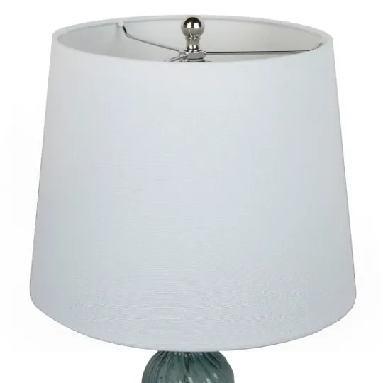 Kirkland's Home Turquoise Glass Table Lamps, Set Of 2- Table Lamps