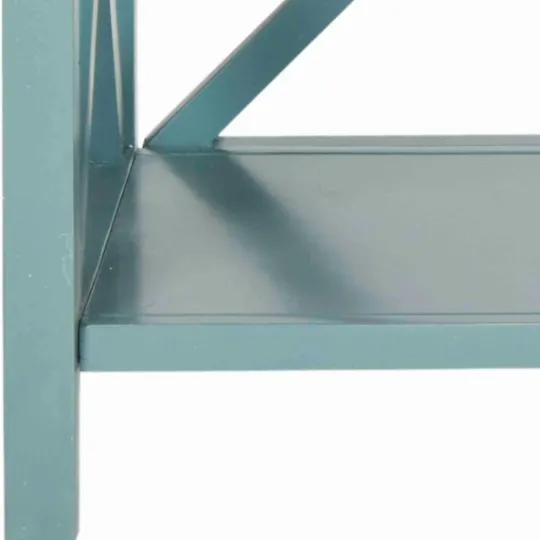 Kirkland's Home Turquoise Trellis Pine Wood Bookshelf- Bookshelves