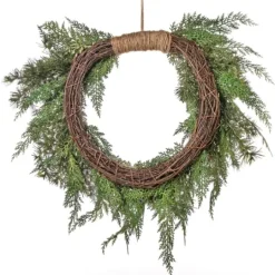 Kirkland's Home Twine Bound Fir Branch Wreath- Wreaths