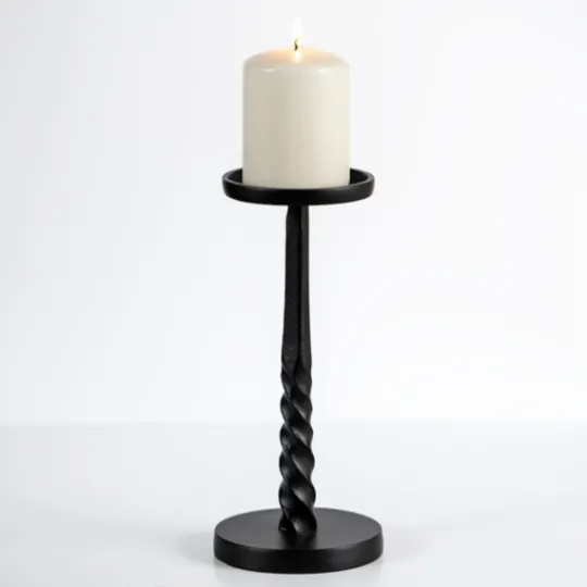 Kirkland's Home Twisted Metal Pillar Candle Holder, 10 In.- Candle Holders