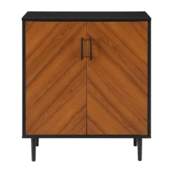 Kirkland's Home Two Tone Chevron Cabinet- Cabinets & Sideboards