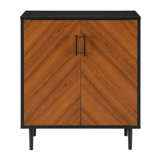 Kirkland's Home Two Tone Chevron Cabinet- Cabinets & Sideboards