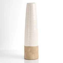 Kirkland's Home Two Tone Stoneware Vase, 15 In.- Vases
