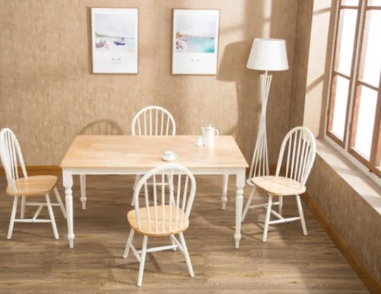 Kirkland's Home Two Toned Wood Farmhouse Dining Table- Dining Tables