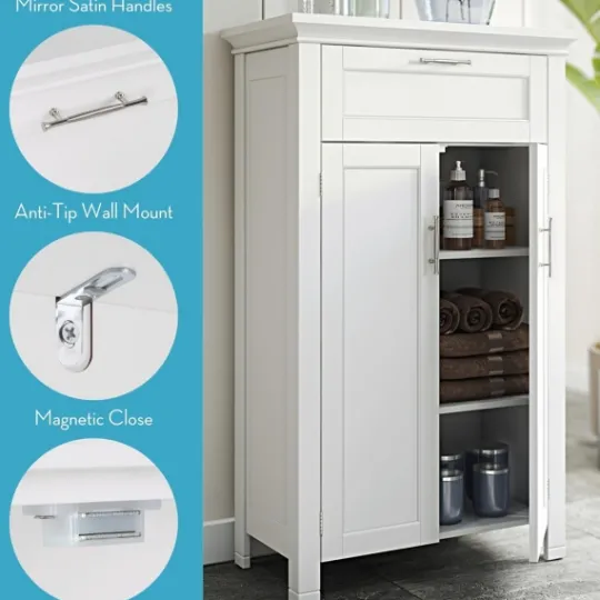 Kirkland's Home Two-Door Top Shelf Cabinet- Cabinets & Sideboards