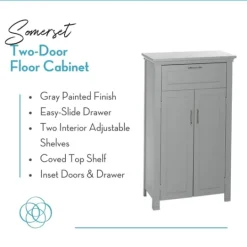 Kirkland's Home Two-Door Top Shelf Cabinet- Cabinets & Sideboards