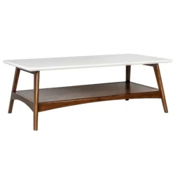 Kirkland's Home Two-Tone Ava Mid-Century Modern Coffee Table- Coffee Tables