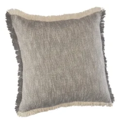 Kirkland's Home Two-Tone Gray Woven Accent Pillow- Pillows