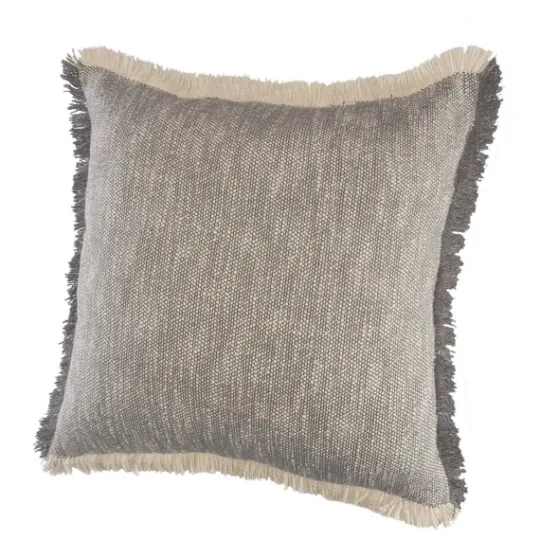 Kirkland's Home Two-Tone Gray Woven Accent Pillow- Pillows