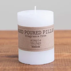 Kirkland's Home Unscented Pillar Candle, 4 In.- Candles