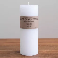 Kirkland's Home Unscented Pillar Candle, 8 In.- Candles