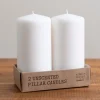 Kirkland's Home Unscented Pillar Candles, Set Of 2- Candles