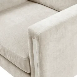 Kirkland's Home Upholstered And Chrome Accent Chair- Accent Chairs
