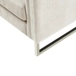 Kirkland's Home Upholstered And Chrome Accent Chair- Accent Chairs