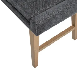 Kirkland's Home Upholstered And Wood Legs Bench- Benches & Ottomans