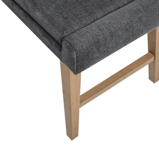 Kirkland's Home Upholstered And Wood Legs Bench- Benches & Ottomans