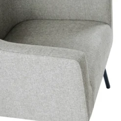 Kirkland's Home Upholstered Black Legs Accent Chair- Accent Chairs