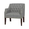 Kirkland's Home Upholstered Button Tufted Accent Chair- Accent Chairs