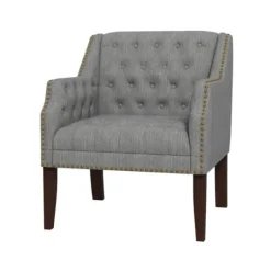 Kirkland's Home Upholstered Button Tufted Accent Chair- Accent Chairs