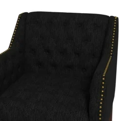 Kirkland's Home Upholstered Button Tufted Accent Chair- Accent Chairs