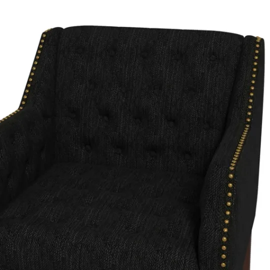 Kirkland's Home Upholstered Button Tufted Accent Chair- Accent Chairs