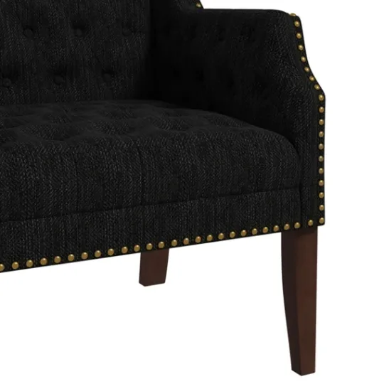 Kirkland's Home Upholstered Button Tufted Accent Chair- Accent Chairs