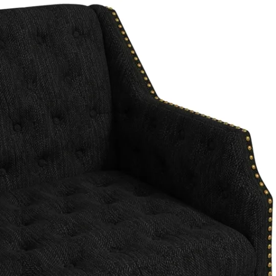 Kirkland's Home Upholstered Button Tufted Accent Chair- Accent Chairs