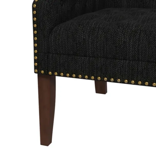 Kirkland's Home Upholstered Button Tufted Accent Chair- Accent Chairs