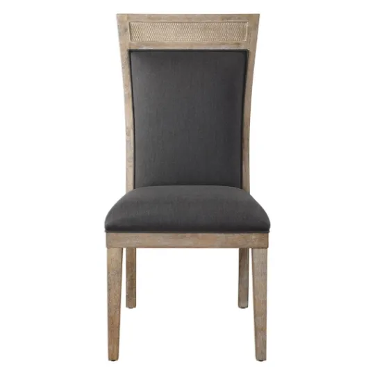 Kirkland's Home Upholstered Cane Detailing Dining Chair- Dining Chairs