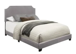 Kirkland's Home Upholstered Channing King Bed- Beds & Headboards