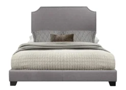 Kirkland's Home Upholstered Channing King Bed- Beds & Headboards